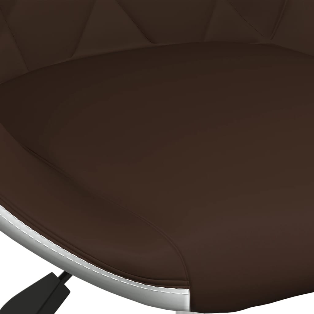 vidaXL Barové stoličky 2 ks hnedé a biele umelá koža