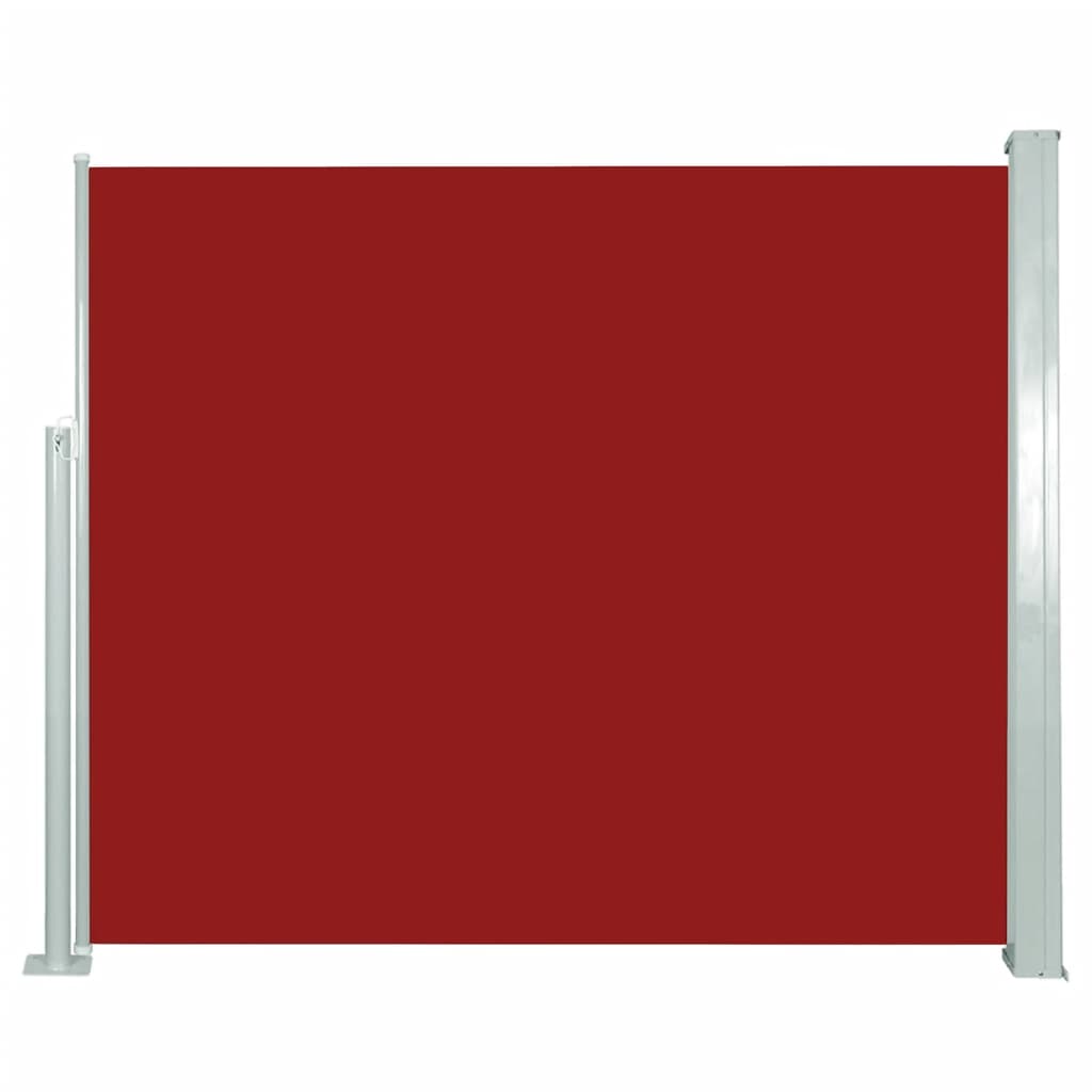 vidaXL Zaťahovacia bočná markíza červená 120 x 300 cm