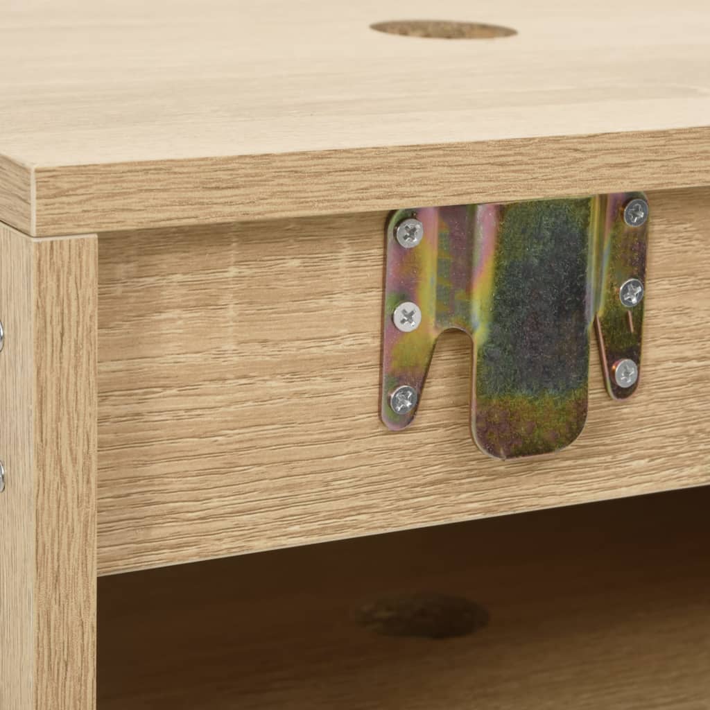 vidaXL 2-dielna sada kúpeľňového nábytku dubová kompozitné drevo