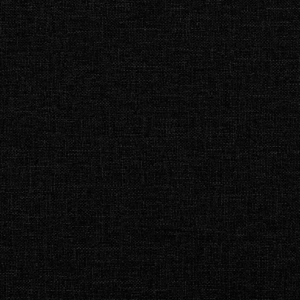 vidaXL Lavička s vankúšmi čierna 113x64,5x75,5 cm látka