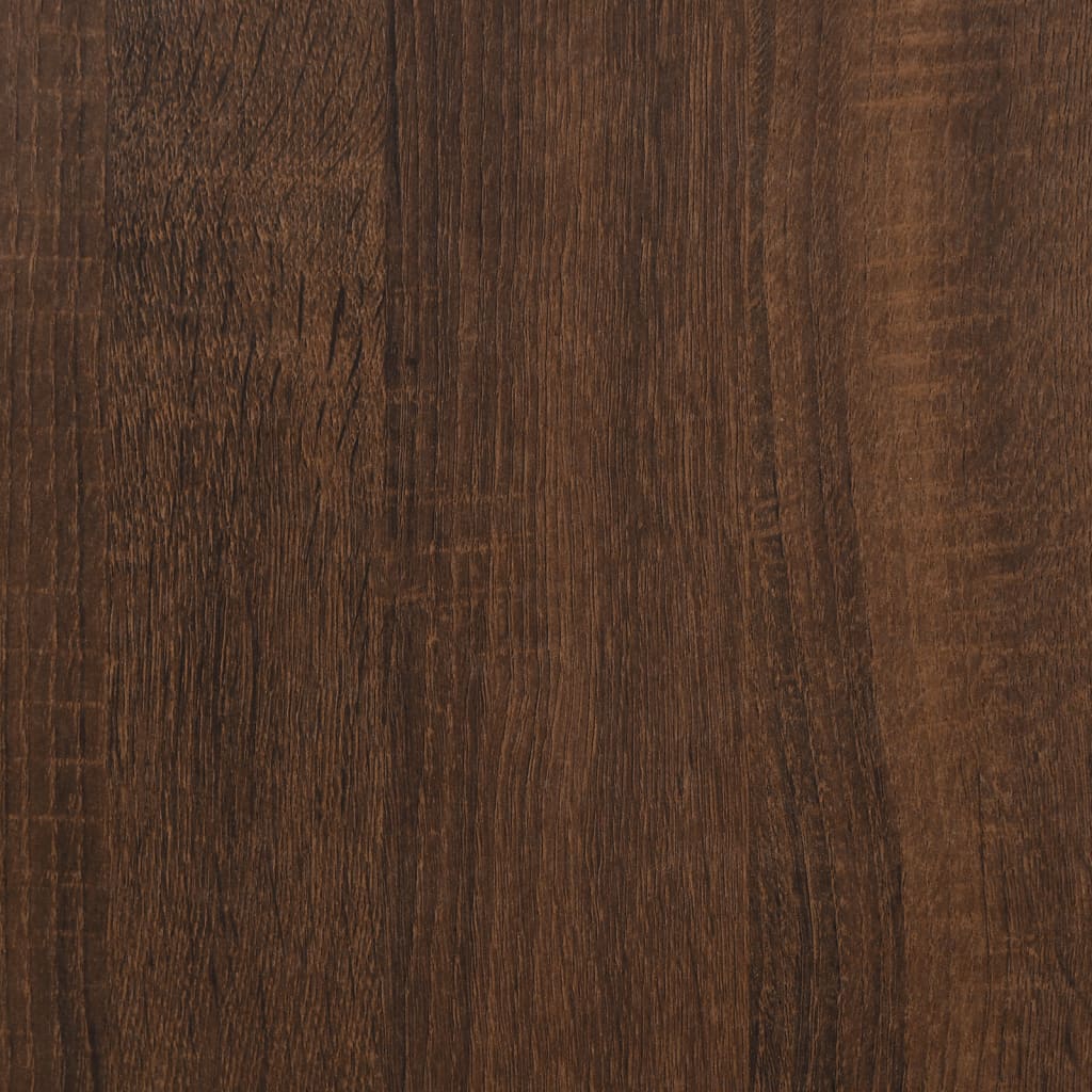 vidaXL Bočný stolík hnedý dub 50x46x50 cm spracované drevo