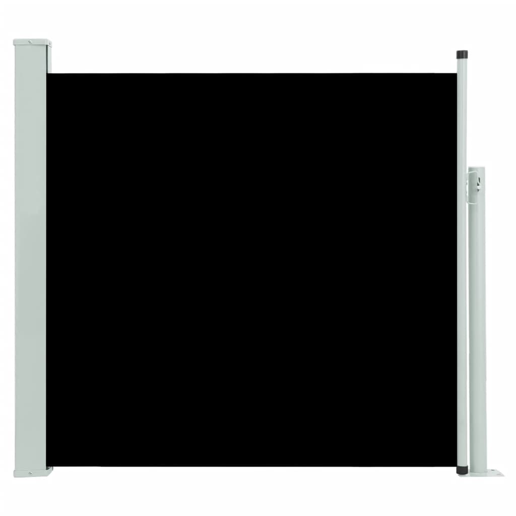 vidaXL Zaťahovacia bočná markíza na terasu 170x300 cm, čierna