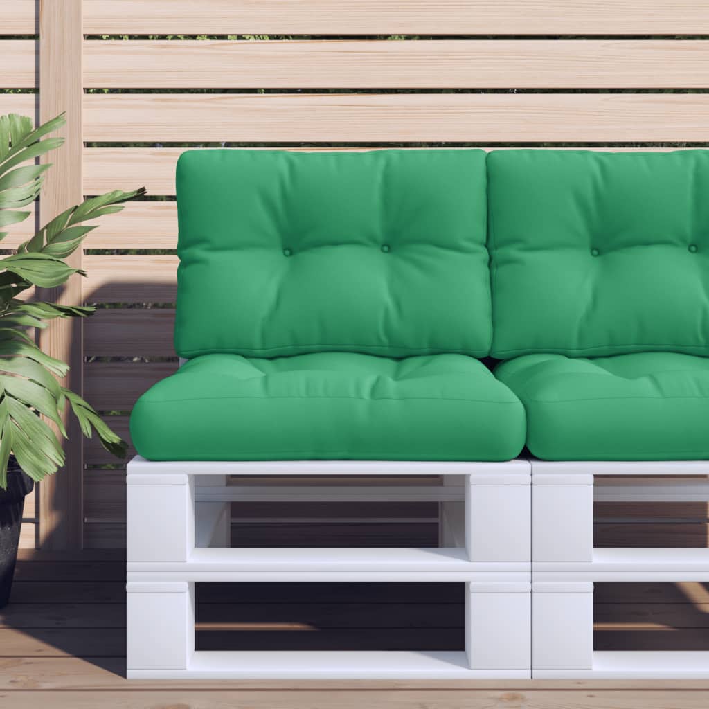 vidaXL Podložka na paletový nábytok, zelená 60x40x12 cm, látka
