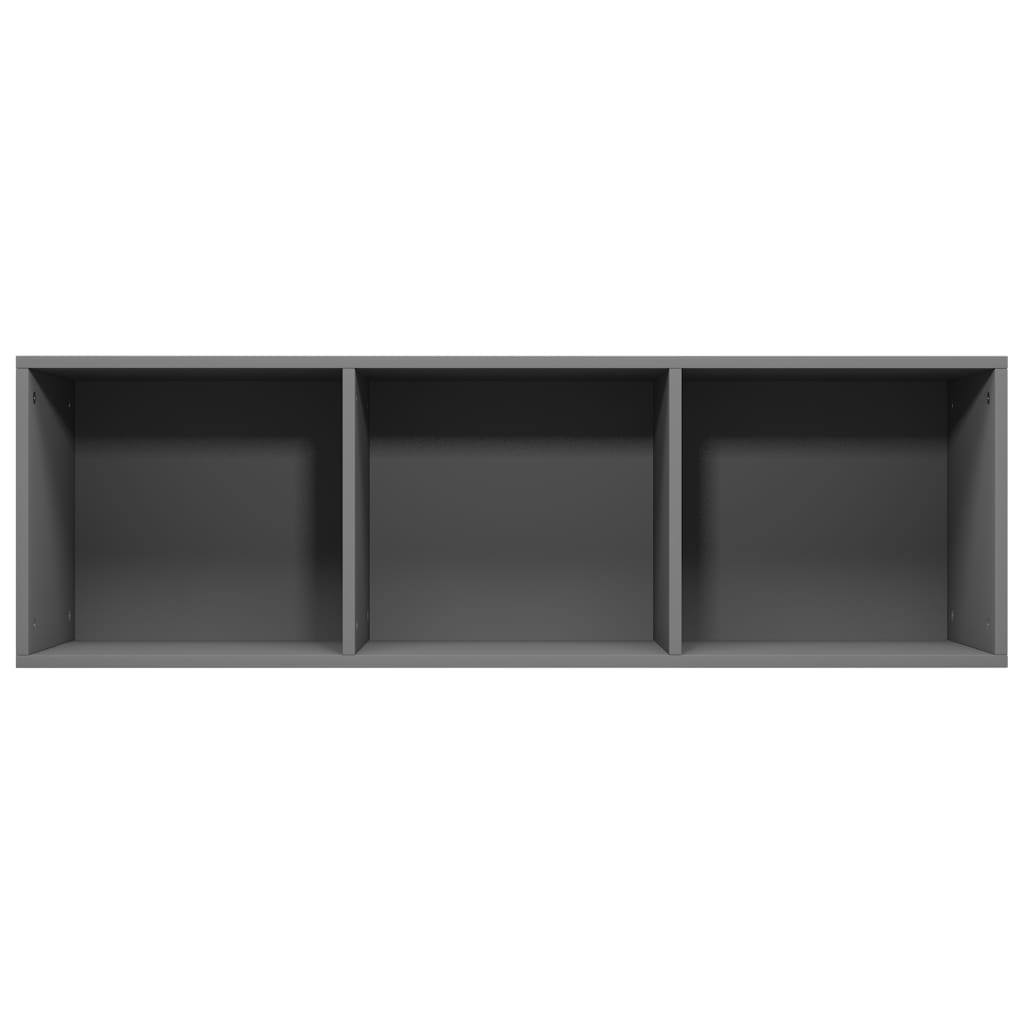vidaXL Knižnica/TV skrinka, sivá 36x30x114 cm, kompozitné drevo