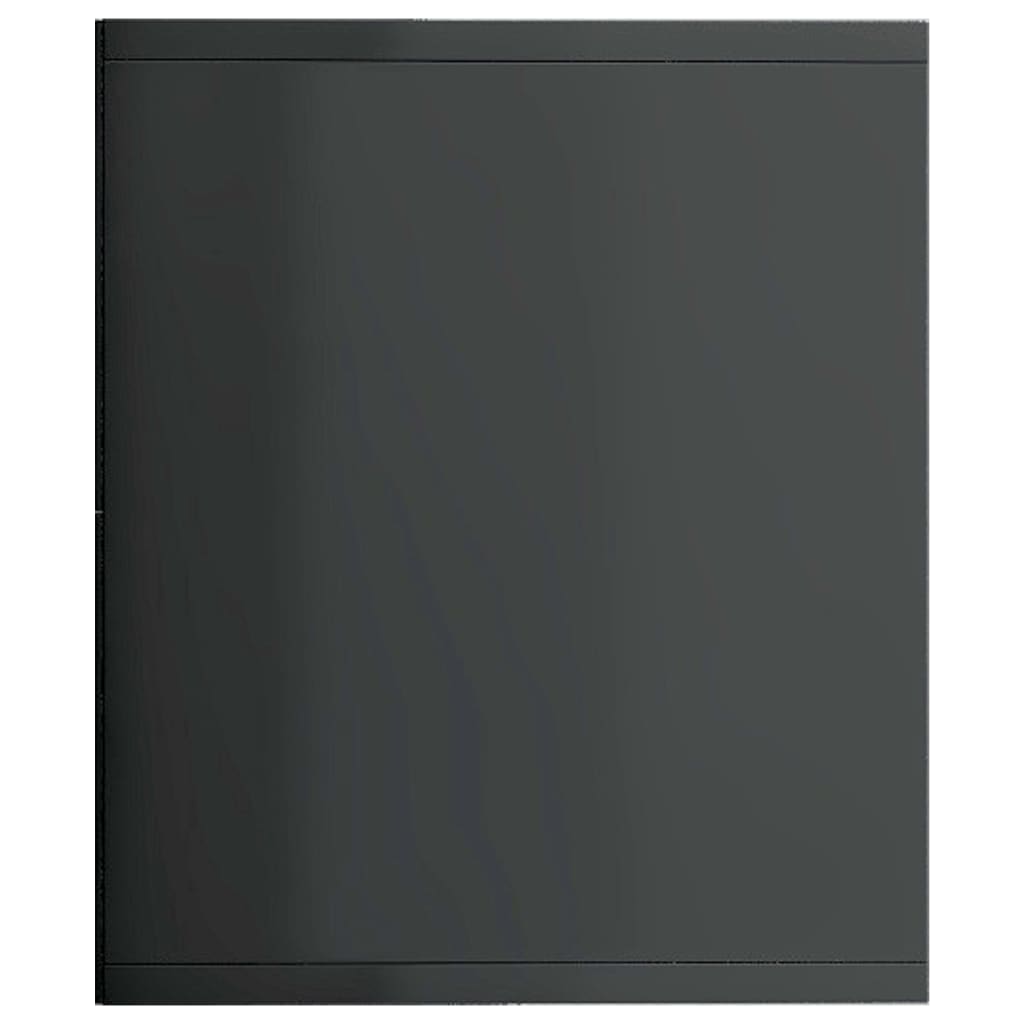 vidaXL Knižnica/TV skrinka, lesklá sivá 143x30x36 cm