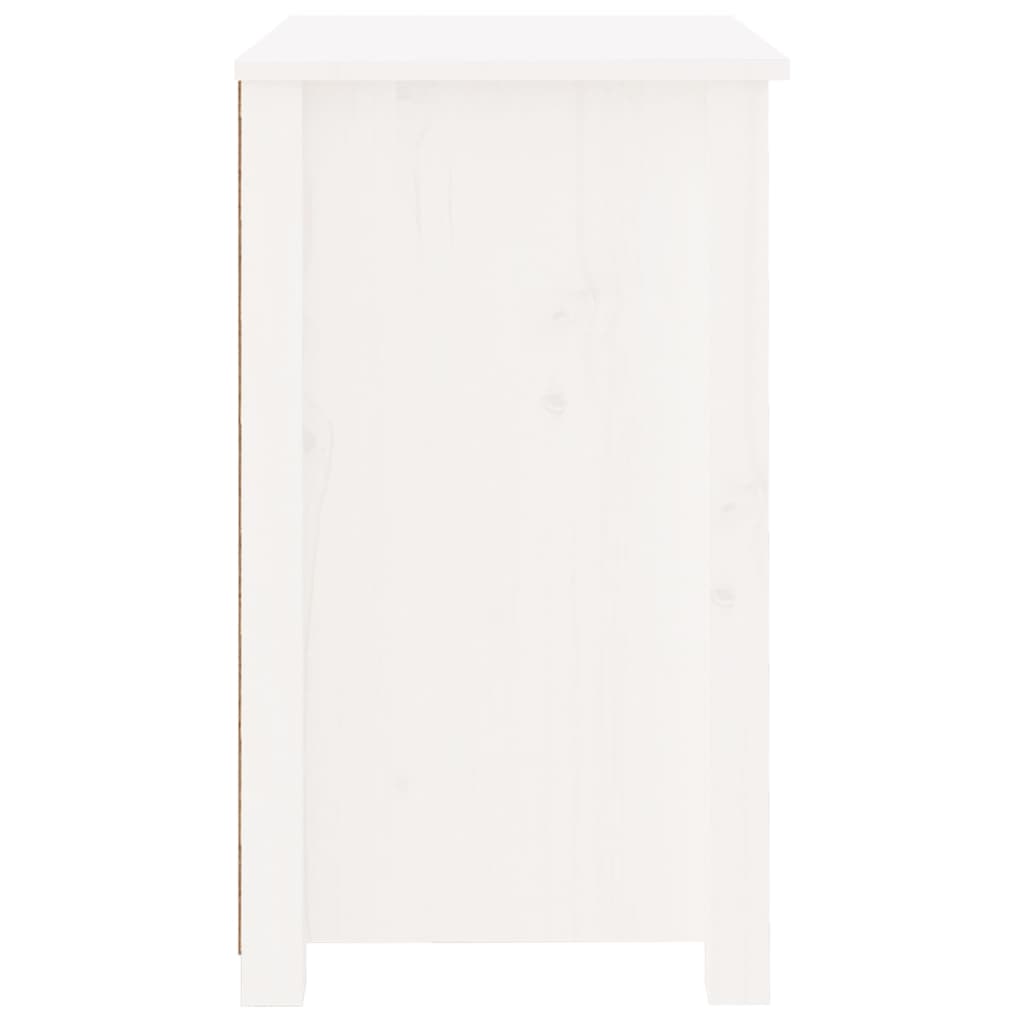 vidaXL Nočný stolík biely 50x35x61,5 cm masívne borovicové drevo
