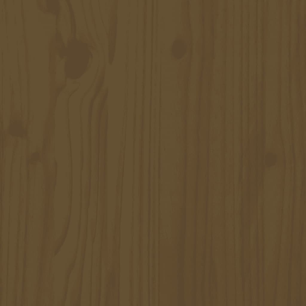 vidaXL Skrinka na topánky medovo-hnedá 110x34x52 cm masívna borovica