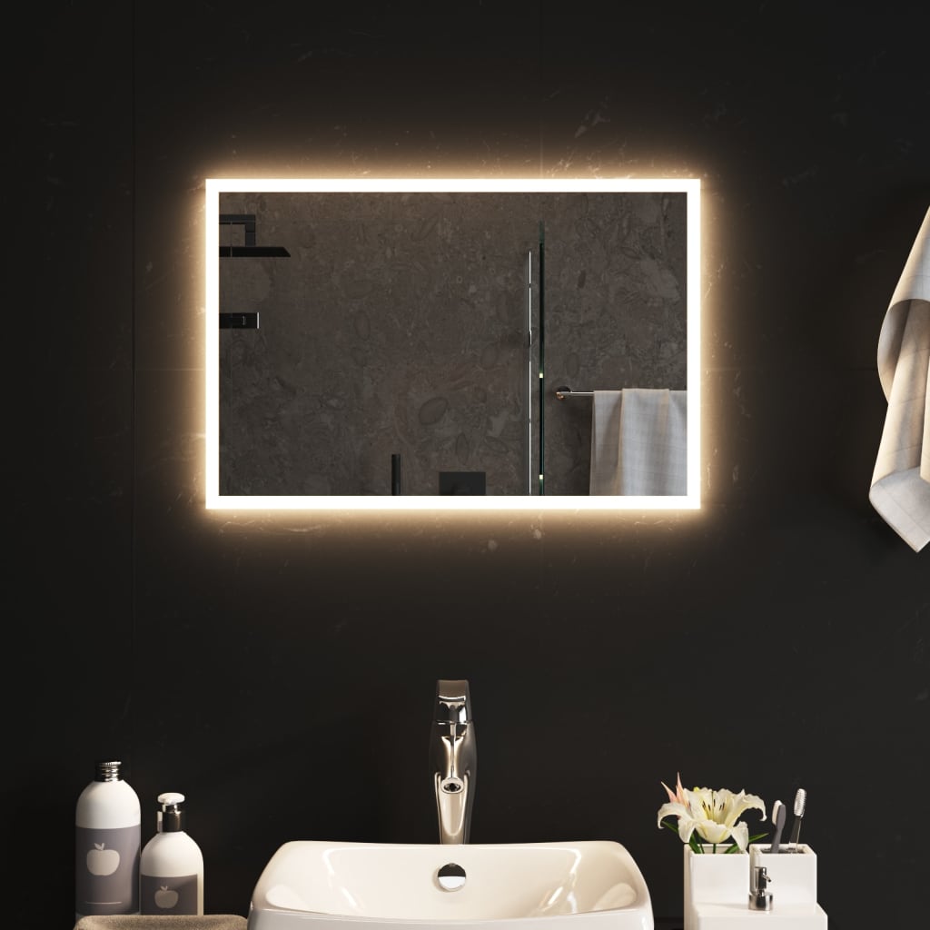 vidaXL LED kúpeľňové zrkadlo 60x40 cm
