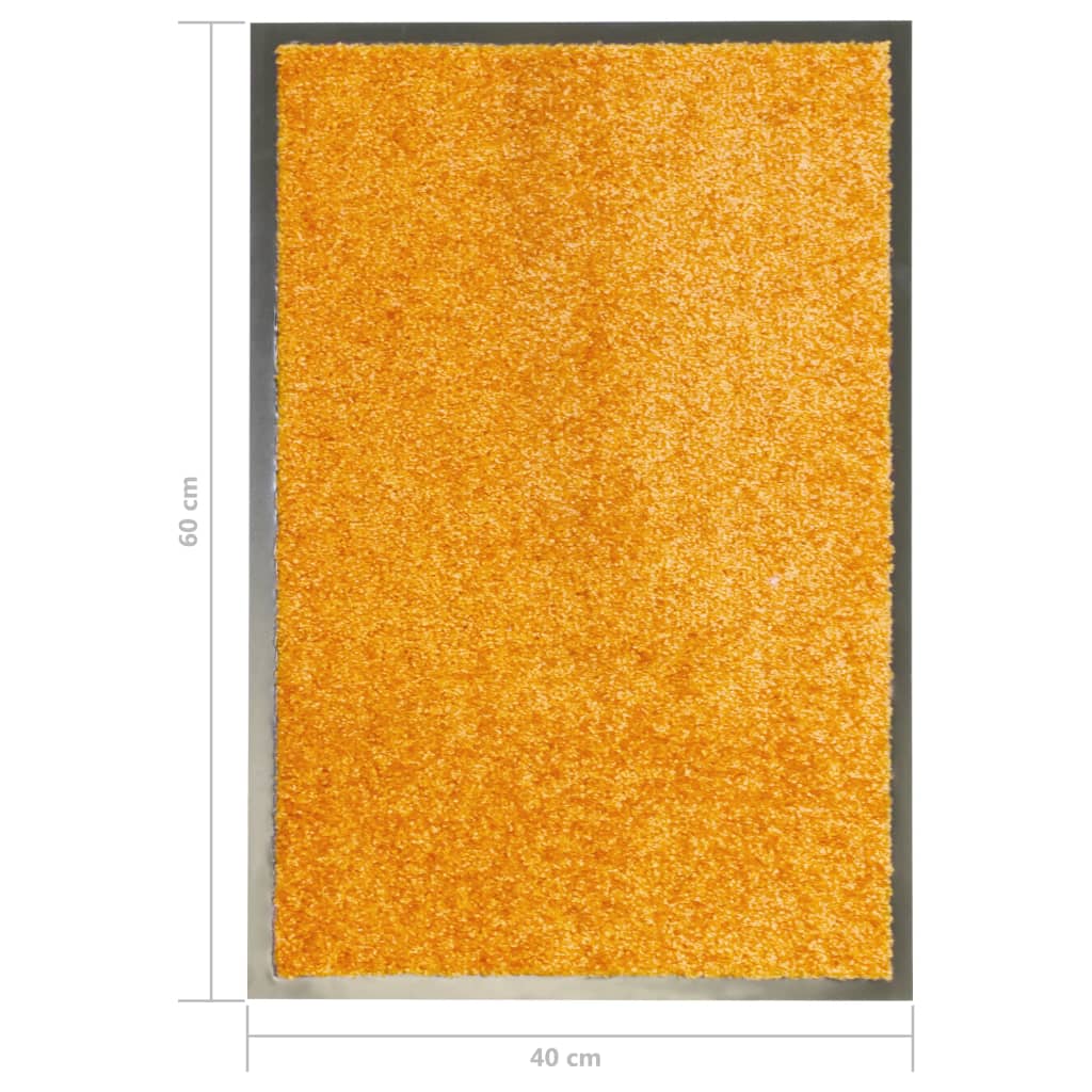 vidaXL Rohožka, prateľná, oranžová 40x60 cm