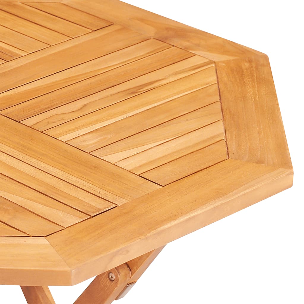 vidaXL Skladací záhradný stôl 85x85x76 cm, tíkový masív
