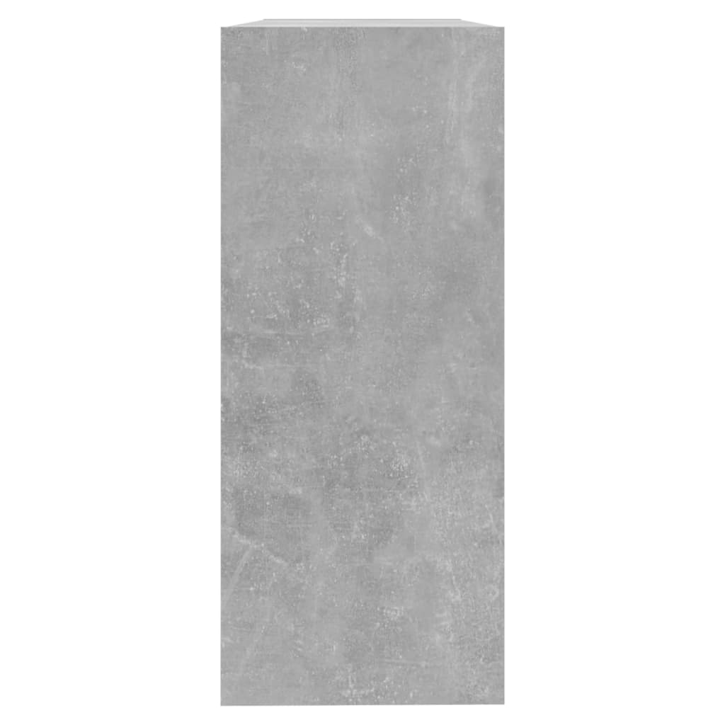 vidaXL Knižnica/deliaca stena betónová sivá 100x30x72 cm