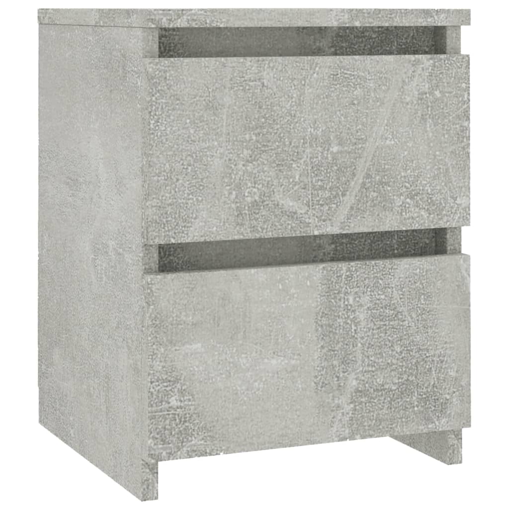 vidaXL Nočný stolík betónovo-sivý 30x30x40 cm drevotrieska