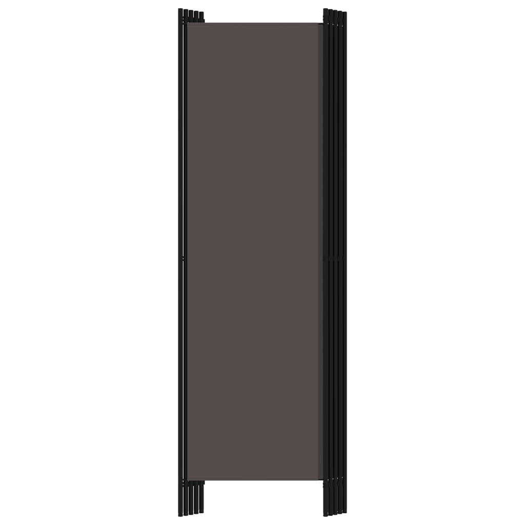 vidaXL 5-panelový paraván antracitový 250x180 cm