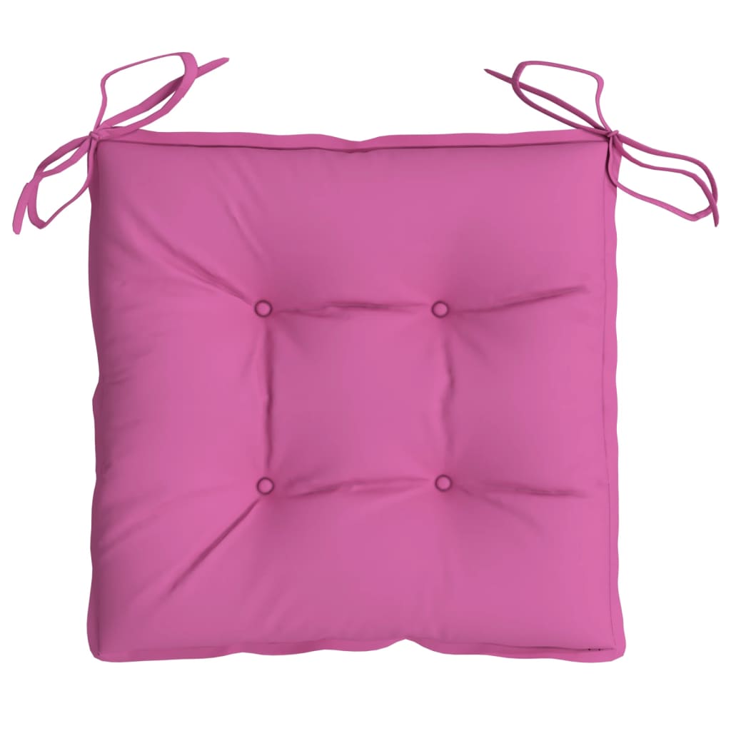 vidaXL Podložky na stoličku 2 ks, ružové 50x50x7 cm, oxfordská látka