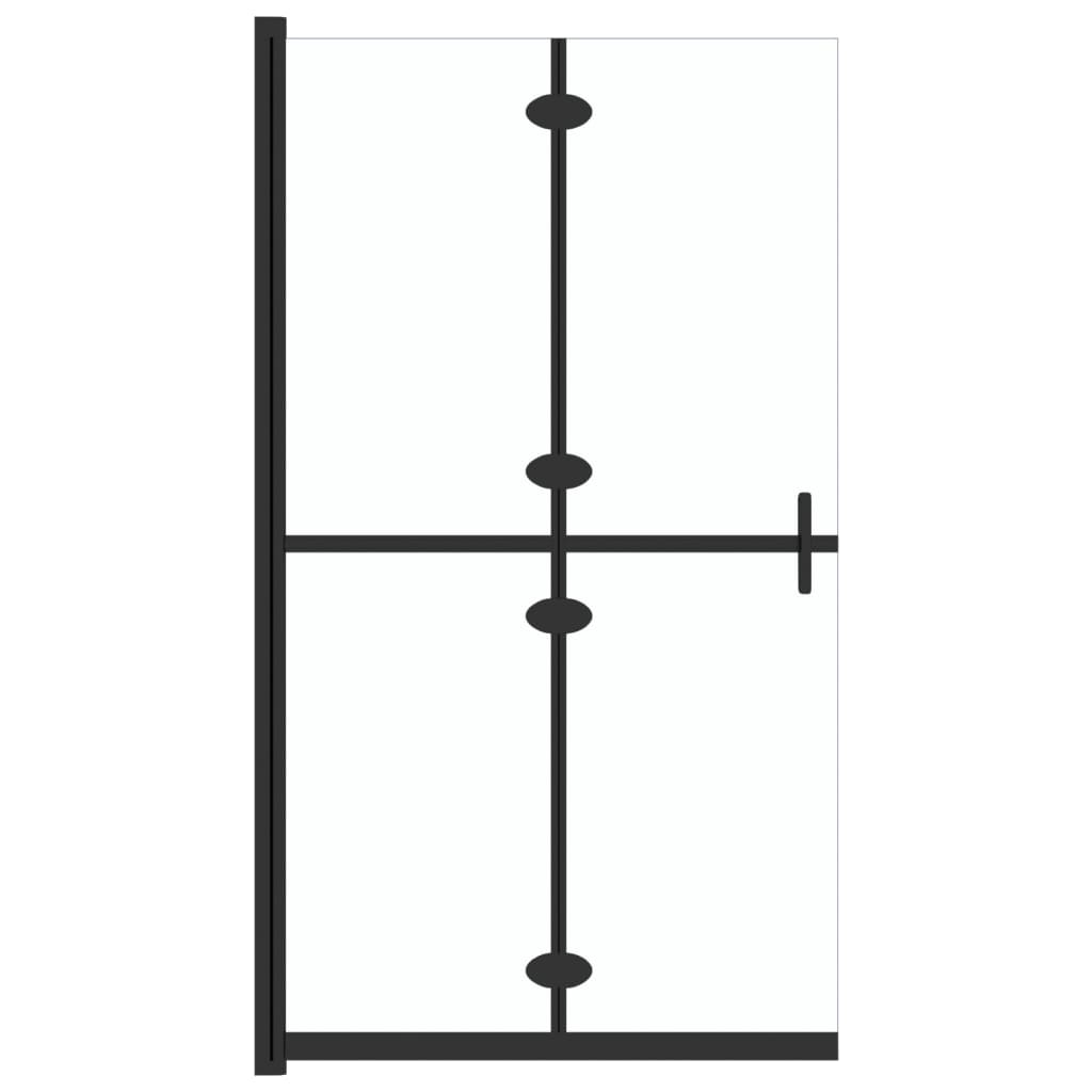 vidaXL Skladacia sprchová zástena priehľadné ESG sklo 70x190 cm