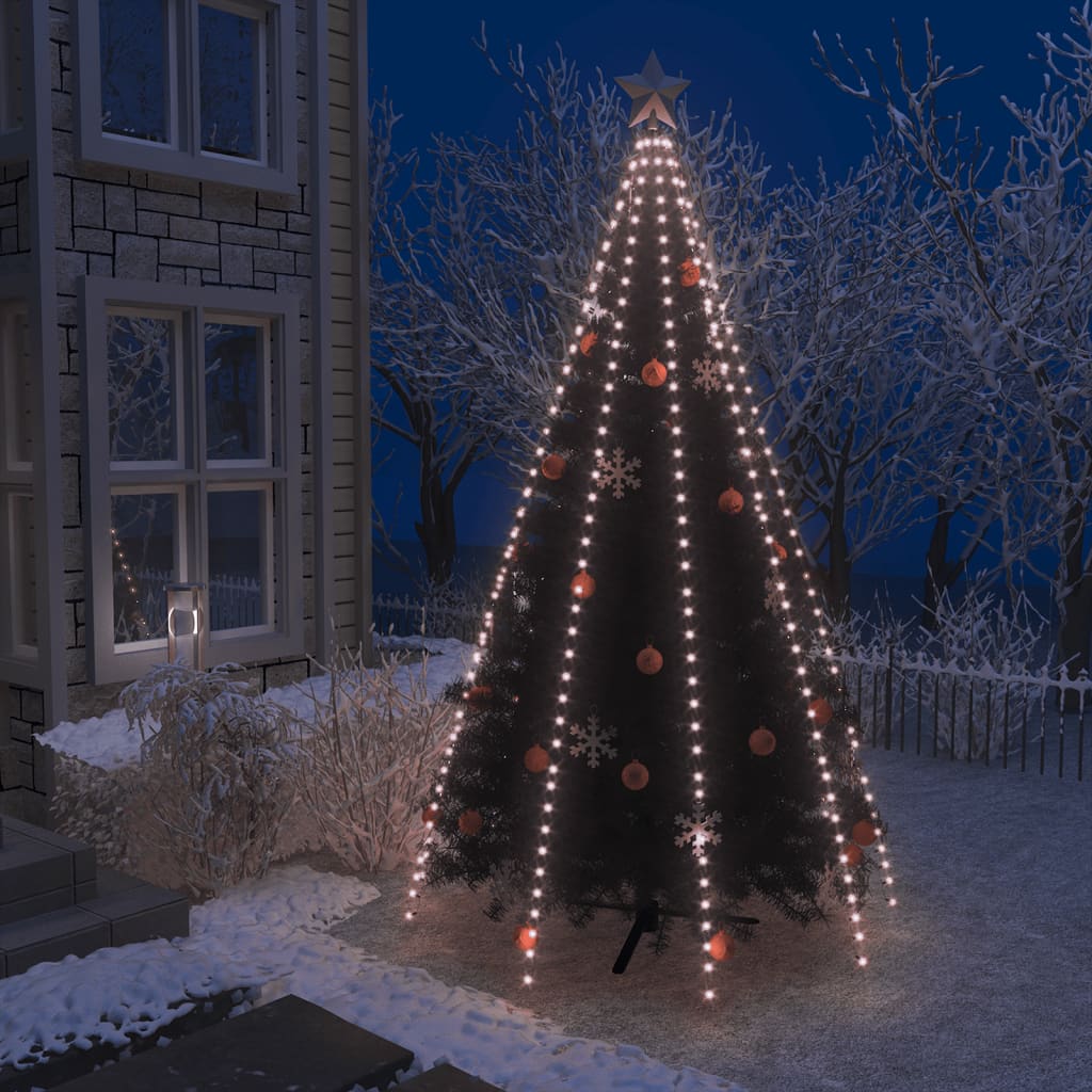 vidaXL Svetelná sieť na vianočný stromček 400 LED, 400 cm