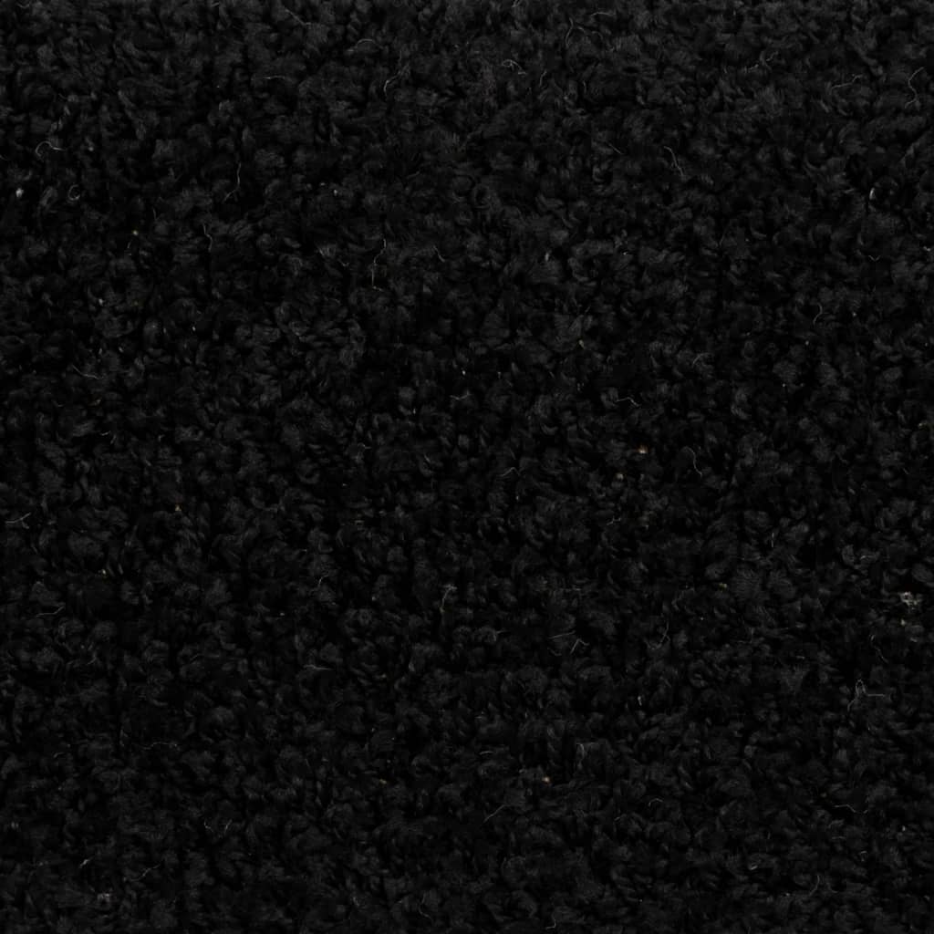 vidaXL Nášľapy na schody 10 ks 65x21x4 cm čierne