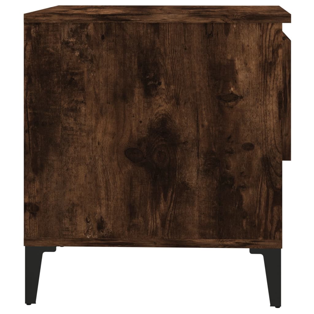 vidaXL Bočný stolík dymový dub 50x46x50 cm spracované drevo