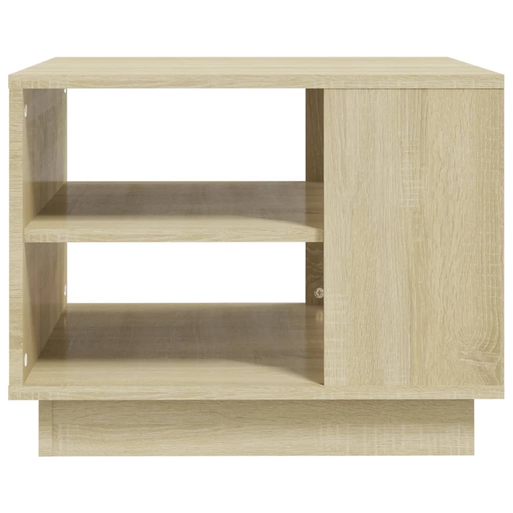 vidaXL Konferenčný stolík dub sonoma 55x55x43 cm drevotrieska