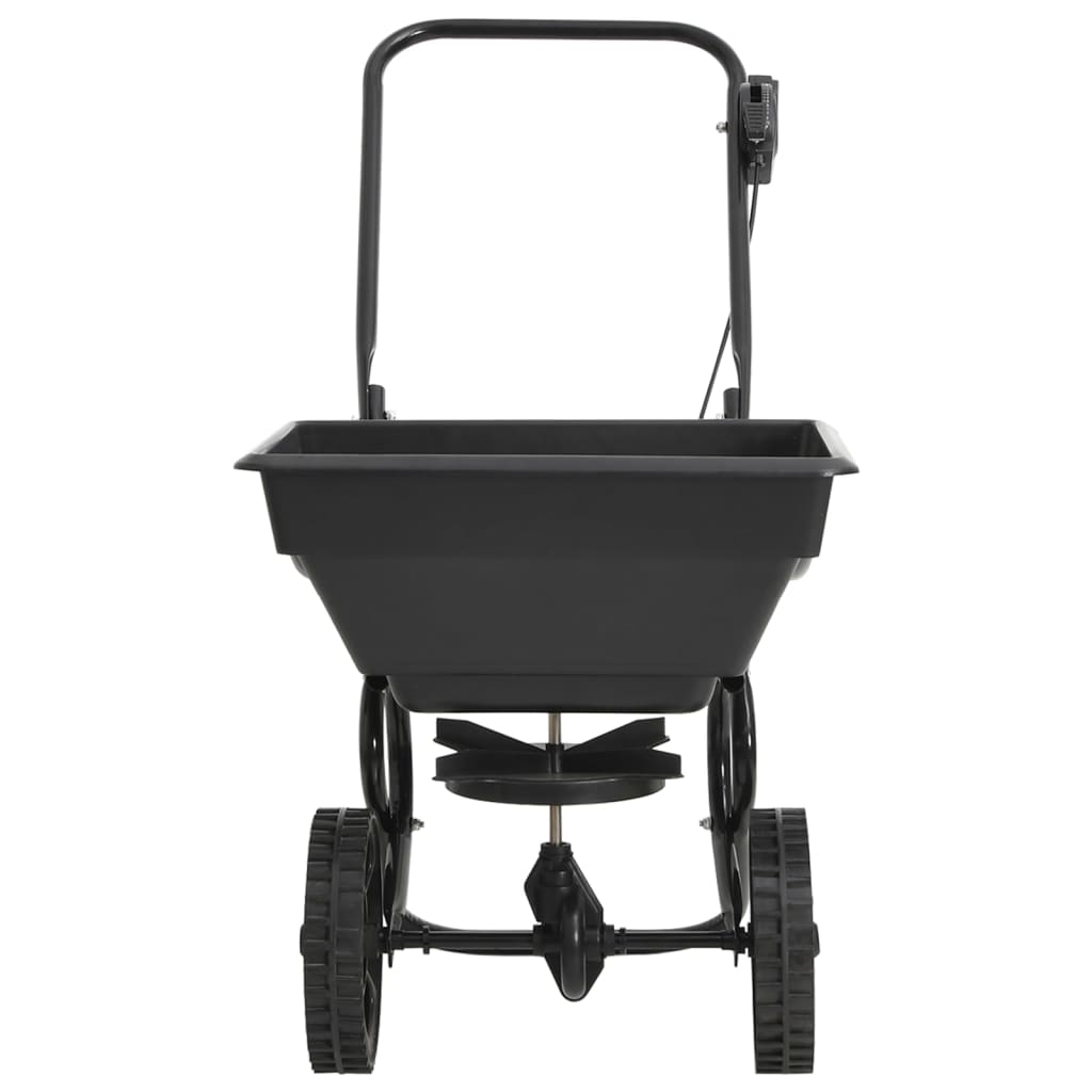 vidaXL Posypový vozík na soľ, PVC a oceľ 92x46x70 cm, 15 l