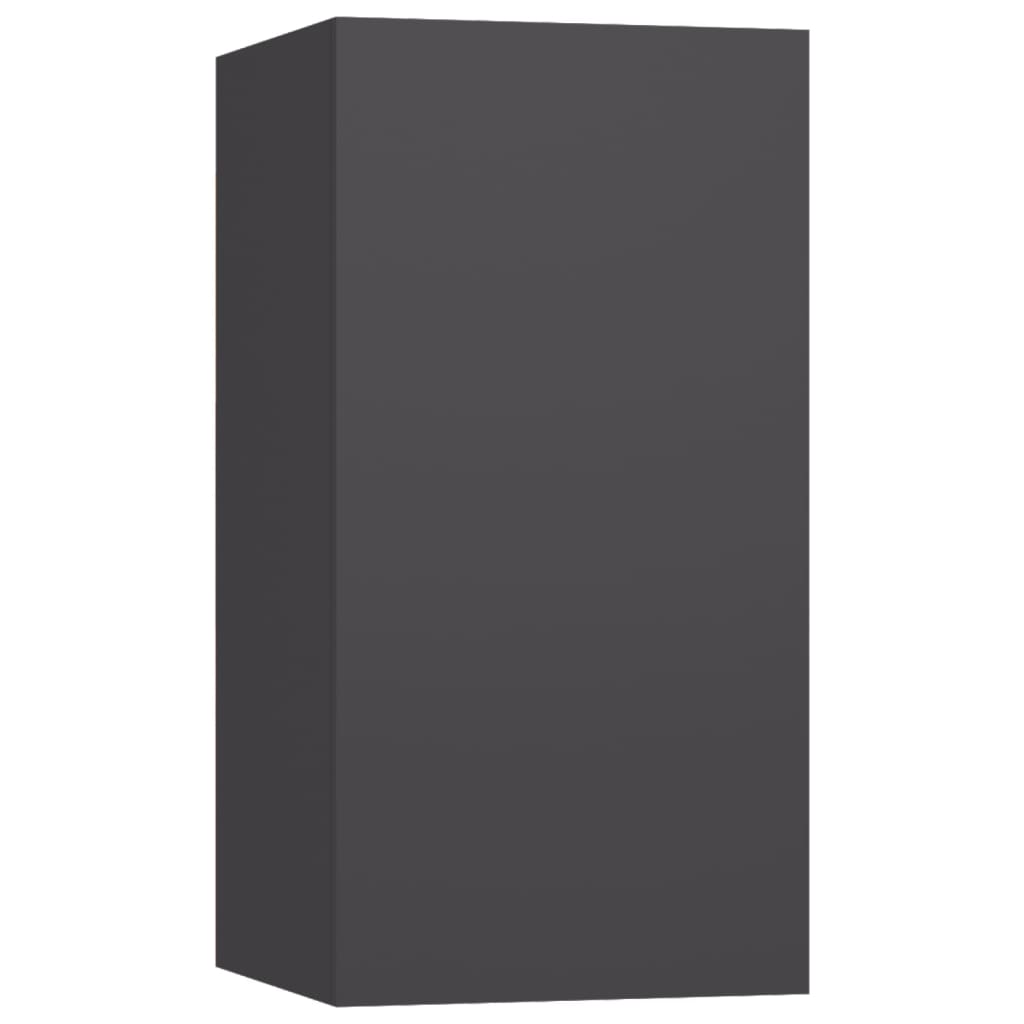 vidaXL 3-dielna súprava TV skriniek sivá drevotrieska