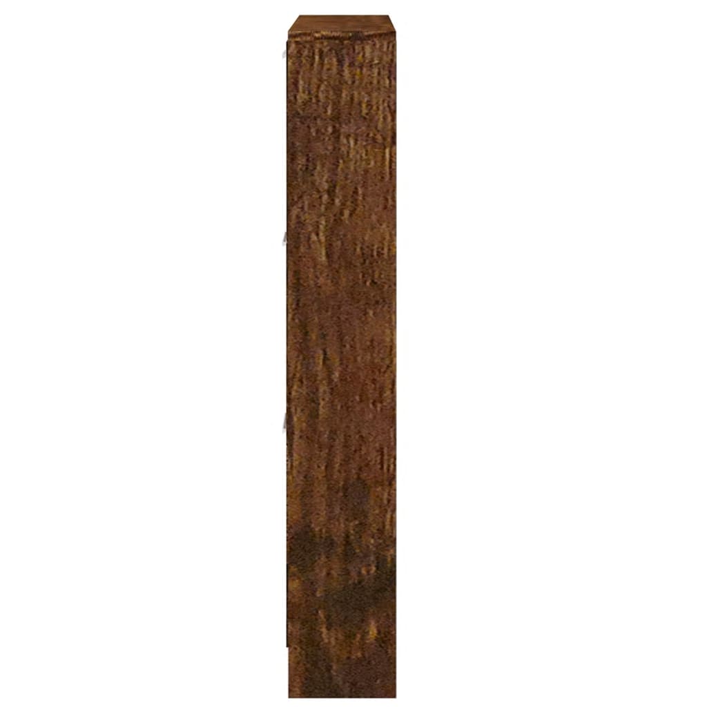 vidaXL Botník dymový dub 59x17x108 cm spracované drevo