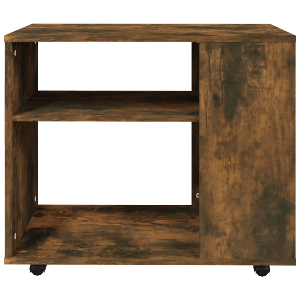 vidaXL Bočný stolík údený dub 70x35x55 cm spracované drevo
