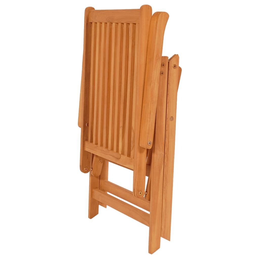 vidaXL Záhradné stoličky 2 ks, sivé kockované podložky, tíkový masív