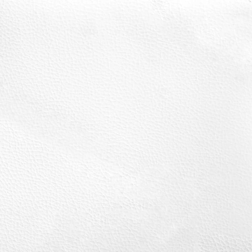 vidaXL Sklápacie masážne kancelárske kreslo biele umelá koža