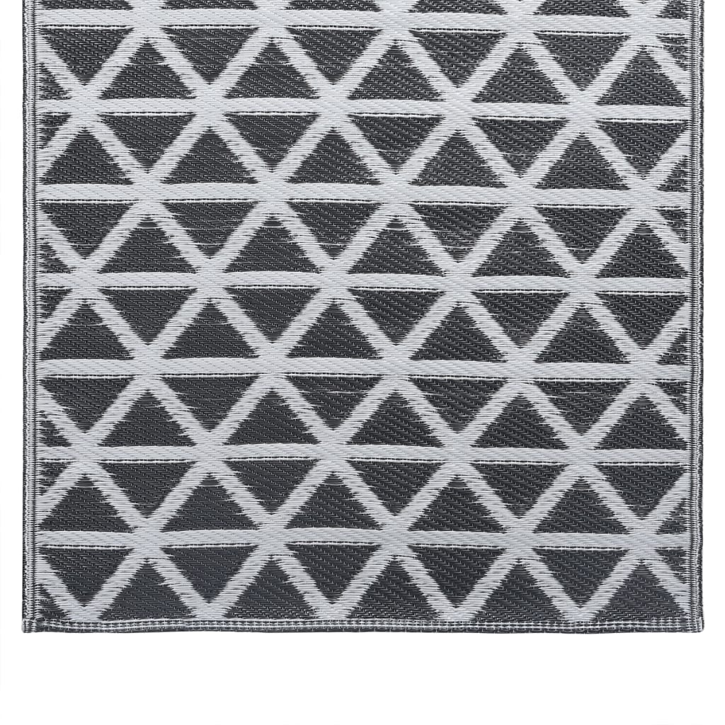 vidaXL Vonkajší koberec čierny 80x150 cm PP