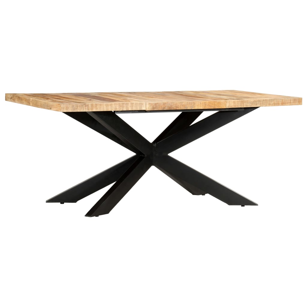 vidaXL Jedálenský stôl 180x90x76 cm surový mangovníkový masív