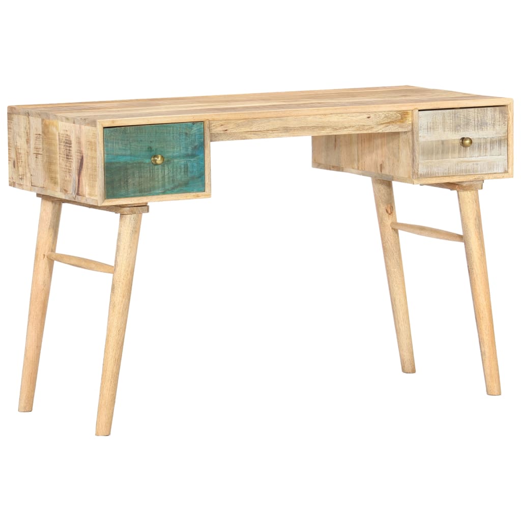 vidaXL Písací stôl 118x50x75 cm, mangový masív
