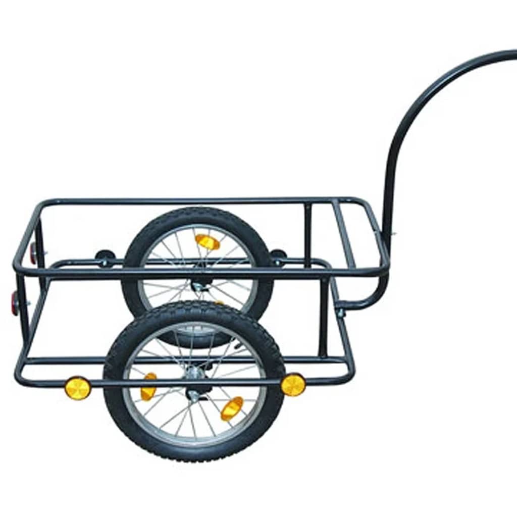 vidaXL Príves na bicykel s plastovým vozíkom 90 l
