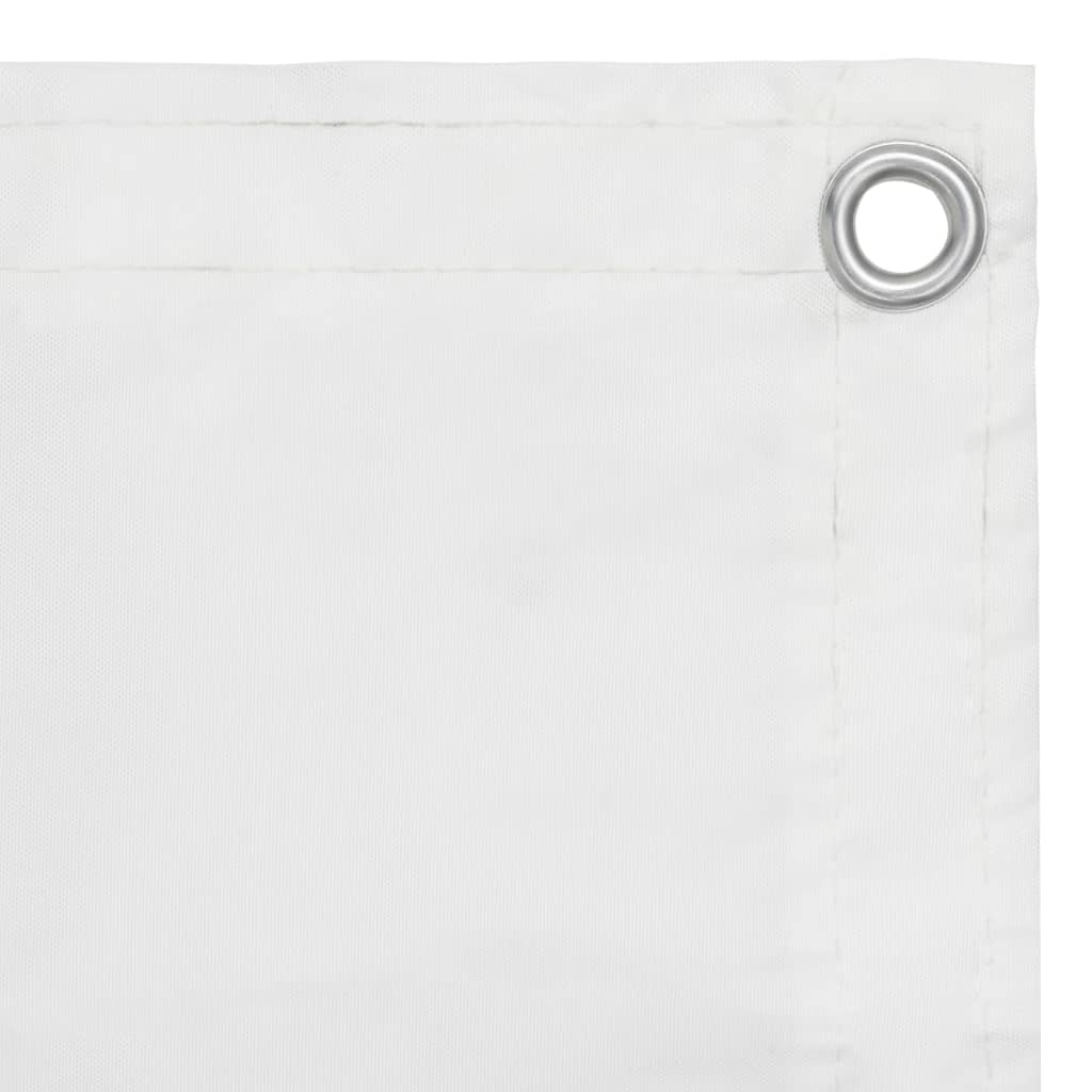 vidaXL Balkónová markíza, biela 120x400 cm, oxfordská látka
