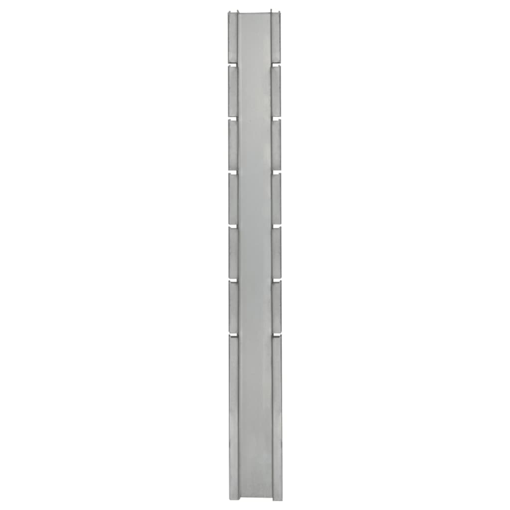 vidaXL Gabionový plotový stĺpik strieborný 180 cm pozinkovaná oceľ