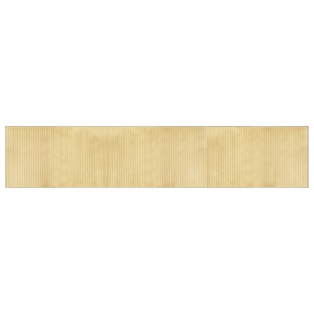 vidaXL Koberec obdĺžnikový bledý prírodný 60x300 cm bambus