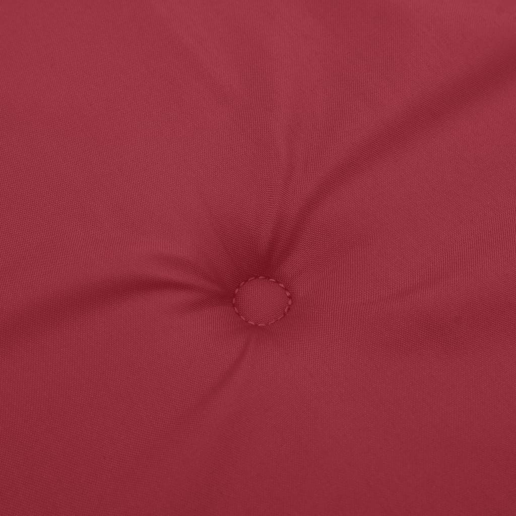 vidaXL Podložka na kreslo na terasu, vínovo červená (75+105)x50x3 cm