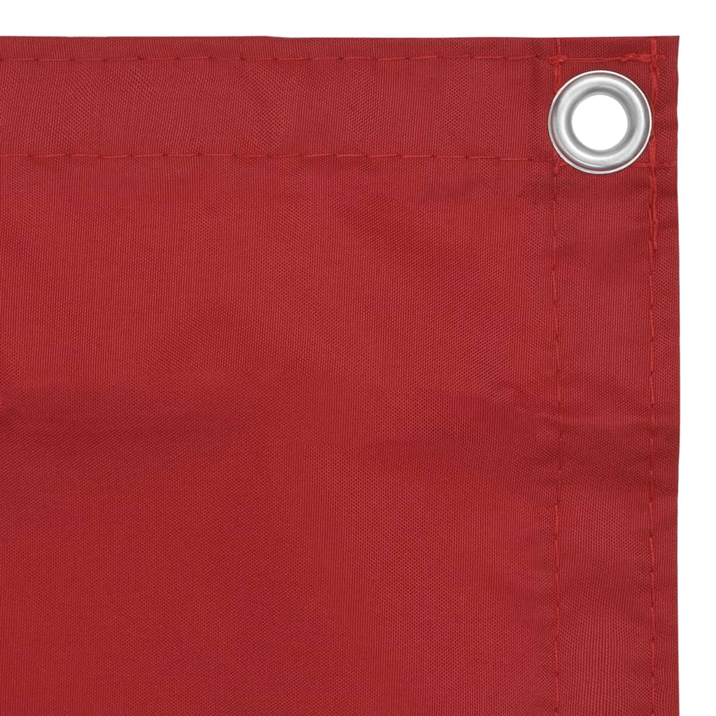 vidaXL Balkónová markíza, červená 90x400 cm, oxfordská látka