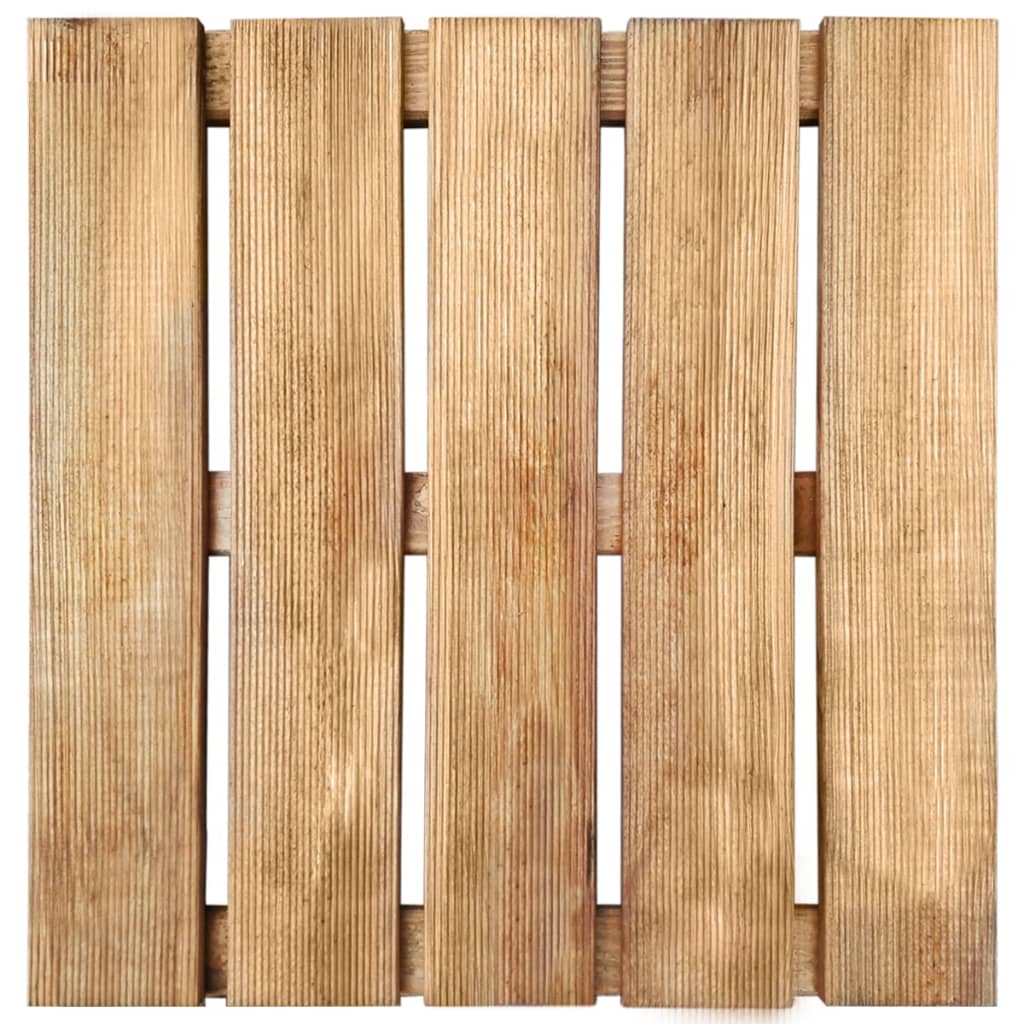 vidaXL Podlahové dlaždice 18 ks, 50x50 cm, drevo, hnedé