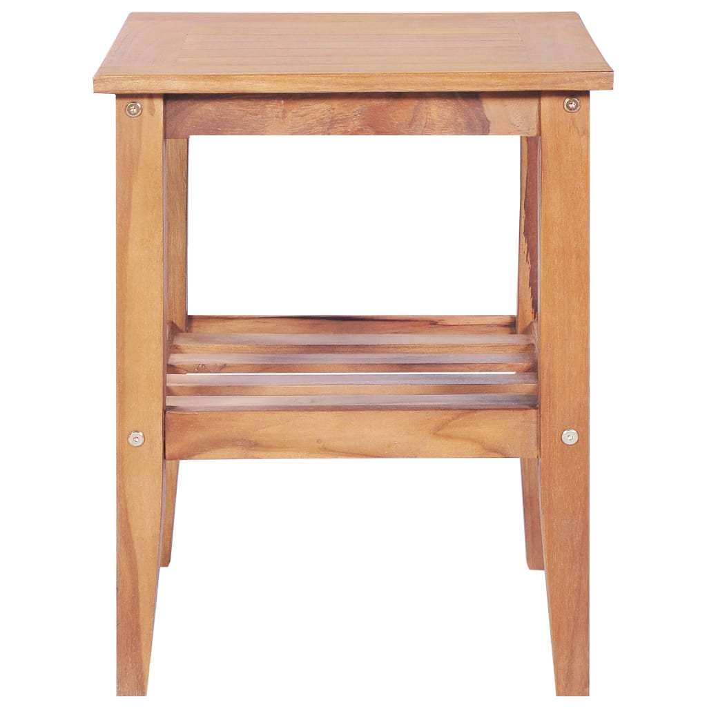vidaXL Konferenčný stolík 40x40x50 cm, štvorcový, tíkový masív