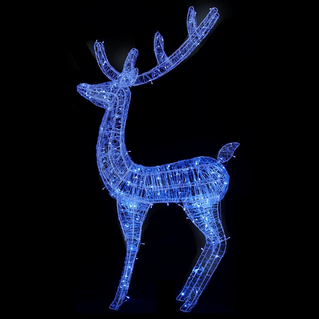 vidaXL XXL Akrylové vianočné soby 250 LED 3 ks 180 cm modré