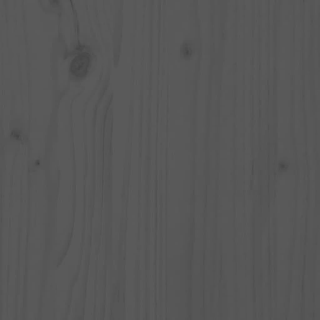 vidaXL Posteľný rám masívna borovica 140x200 cm sivý