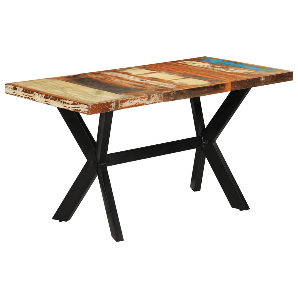vidaXL Jedálenský stôl 140x70x75 cm recyklované masívne drevo