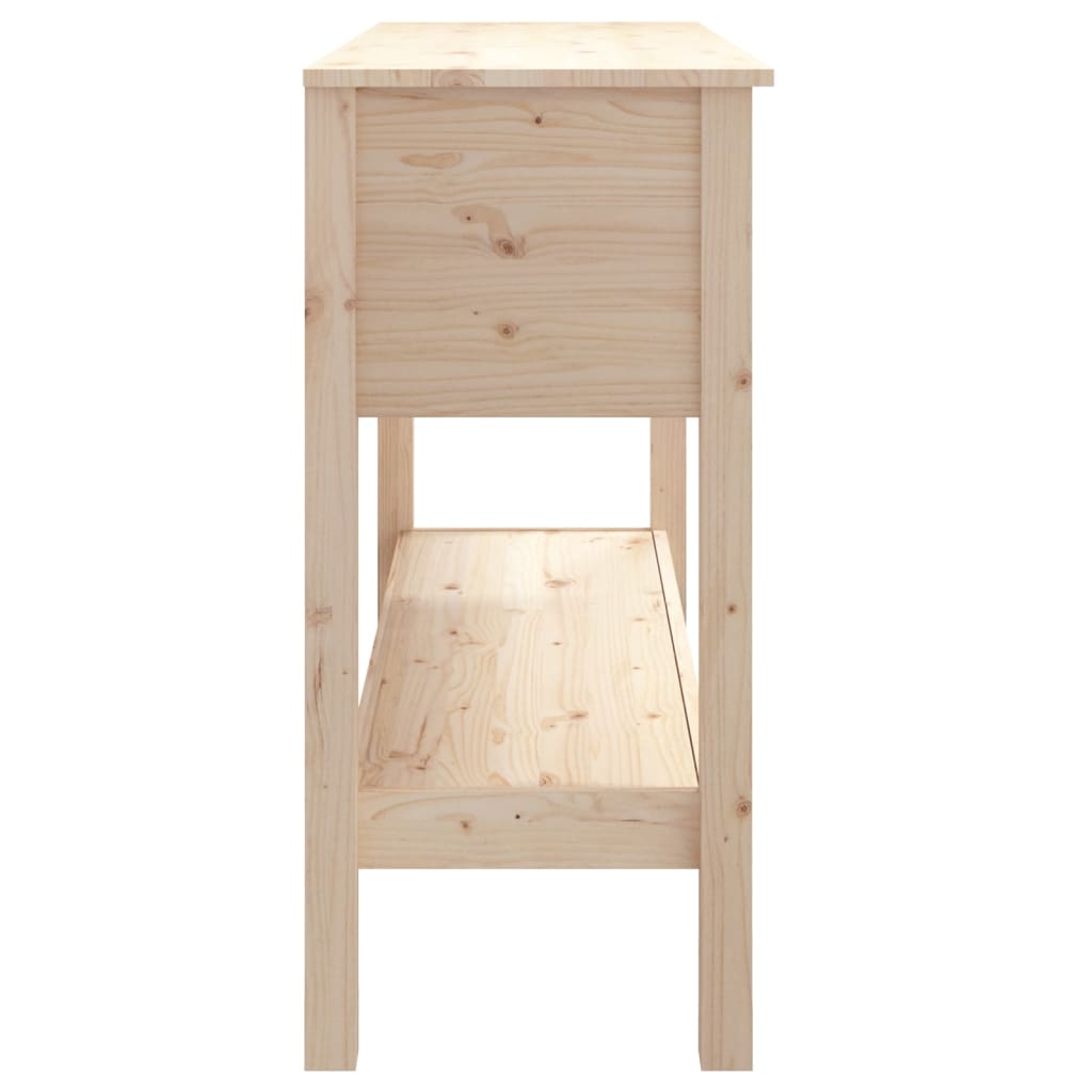 vidaXL Konzolový stolík 100x35x75 cm masívne borovicové drevo