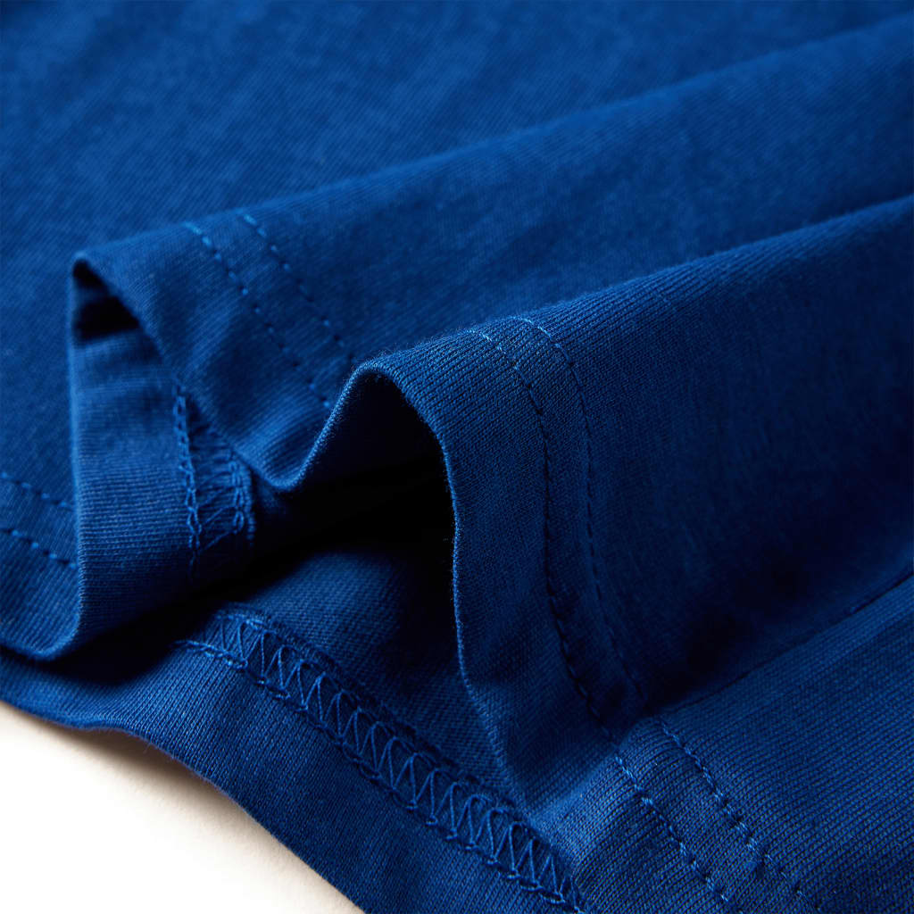 Detské tričko s dlhým rukávom tmavo modré 92