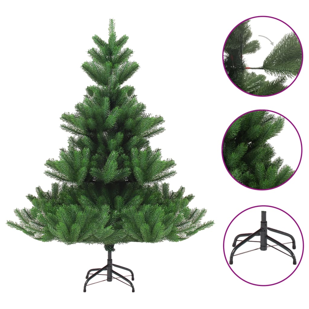vidaXL Umelý vianočný stromček jedľa Nordmann zelený 210 cm