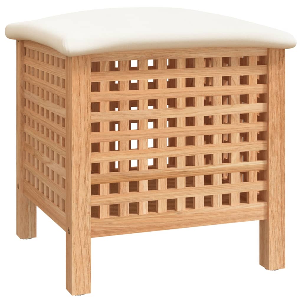 vidaXL Kúpeľňová stolička 48x47,5x52 cm masívne orechové drevo