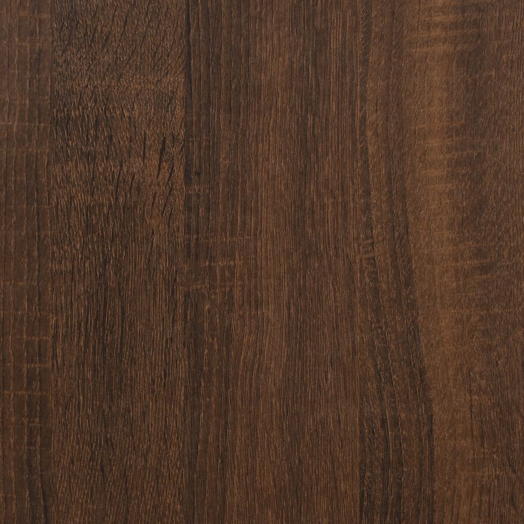 vidaXL Komoda hnedý dub 91x29,5x65 cm spracované drevo