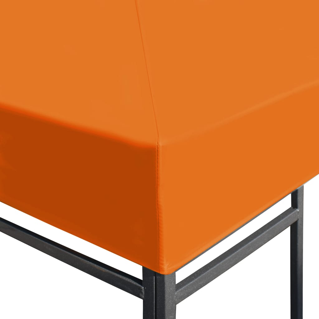 vidaXL Strieška na altánok 310 g/m² 4x3 m oranžová