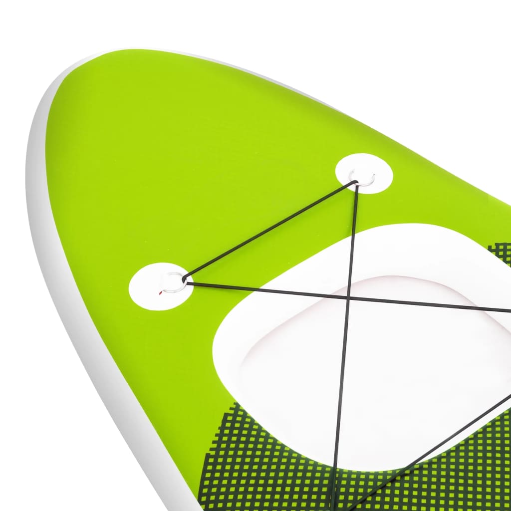 vidaXL Nafukovací Stand up paddleboard zelený 330x76x10 cm